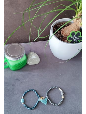 Lot de deux bracelets Bouddha