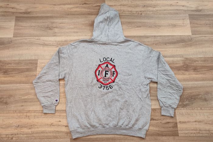 Vêtement Homme Sweatshirts Sweats pull à capuche gris Champion taille XXL 2XL #Retrostreet - photo numéro 3