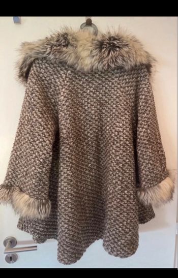 manteau cape en laine