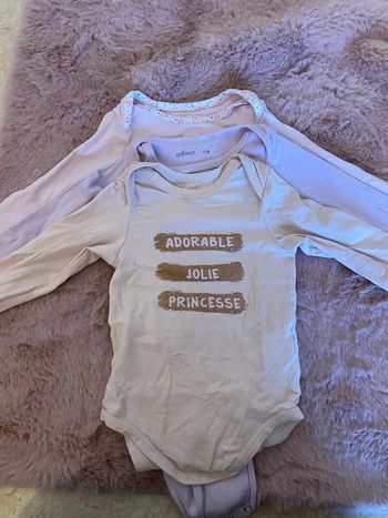 Lot de 3 bodies manches longues