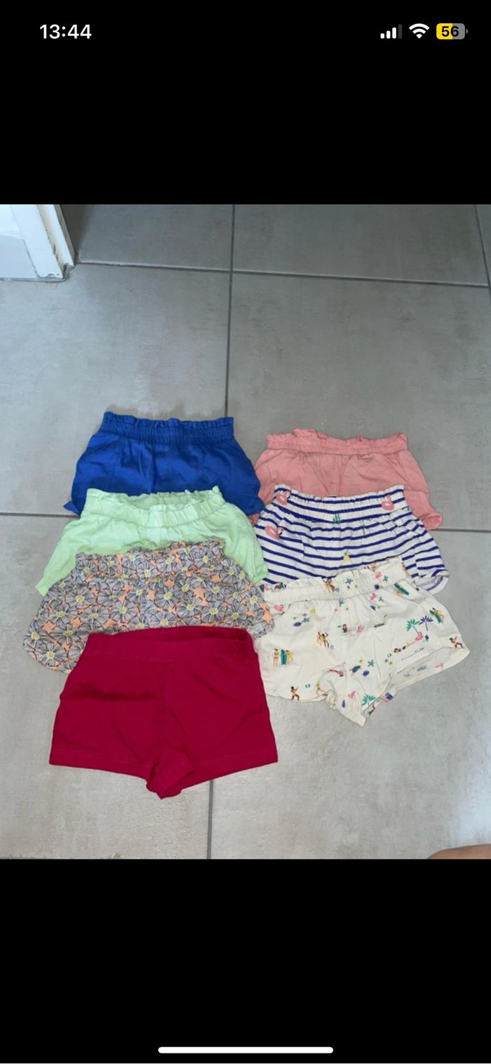 Lot short fille 3 ans