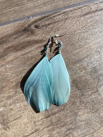 Boucles d oreilles plumes