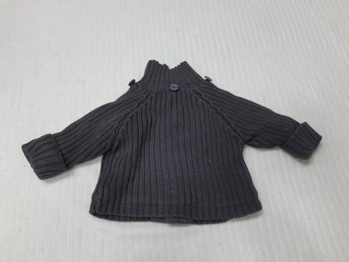 Gilet côtelé gris Obaïbi 3 mois - photo numéro 3