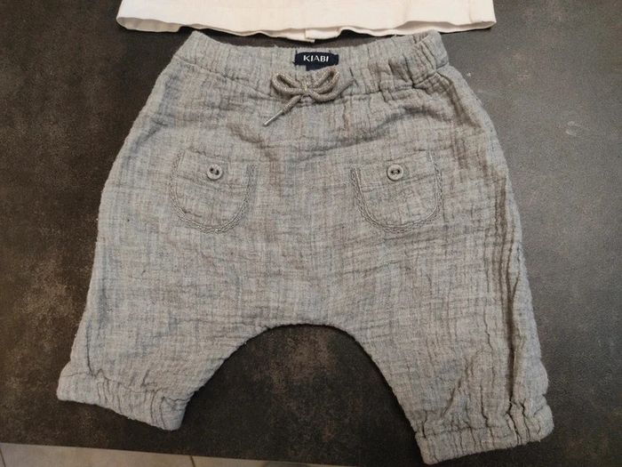 Ensemble 1 mois pantalon et t-shirt manches longues - photo numéro 2