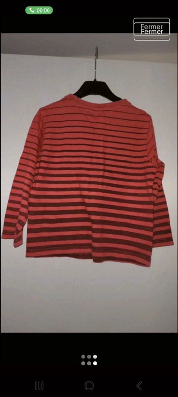 Tee-shirt manche longue garçon 4 ans - photo numéro 3