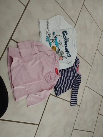 3 teeshirts 9 mois