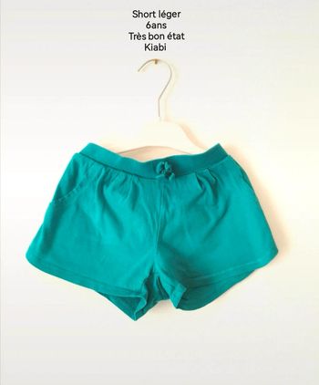 Short léger 6ans