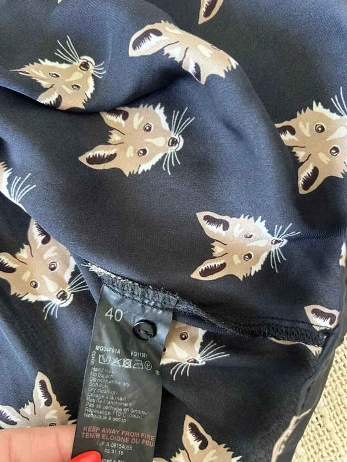 Blouse motif renard One Step – Taille 40 - photo numéro 4
