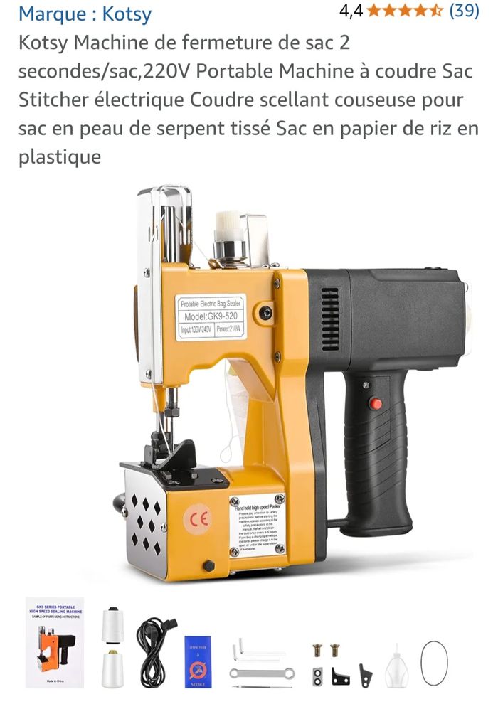 Machine Couseuse pour sacs - photo numéro 3