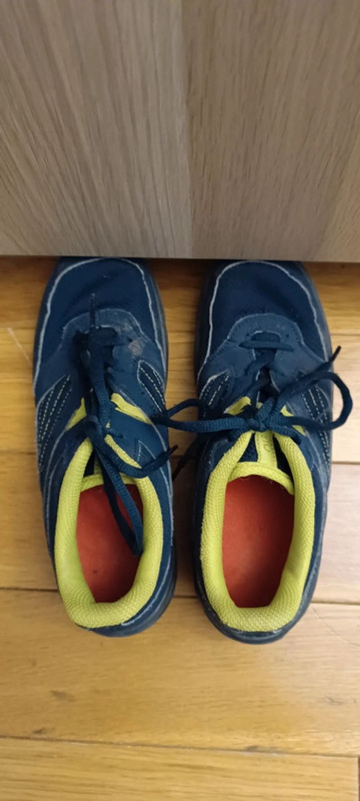 Chaussures montagne Queshua bleu et jaune taille 36 - photo numéro 4