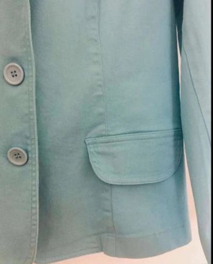 Veste  turquoise  Taille  40  -  44 vintage - photo numéro 5