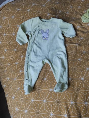 Pyjama ouverture devant lapin