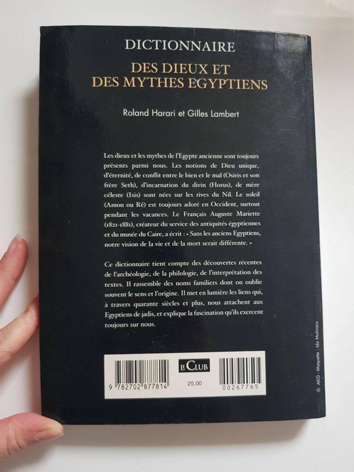 Gilles Lambert (Écrivain) Roland Harari (Écrivain) Dictionnaire Des Dieux et des Mythes Egyptiens - photo numéro 4