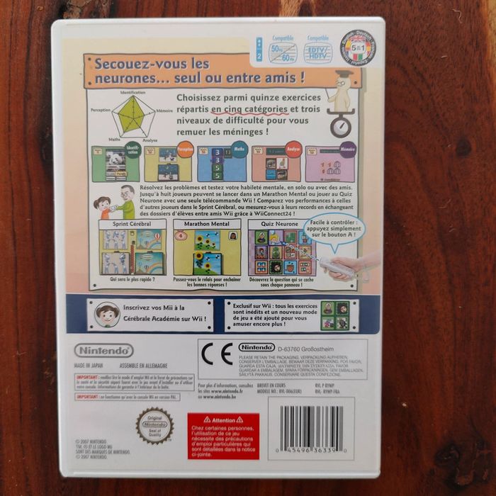 Jeu cérébral académie Nintendo Wii - photo numéro 2
