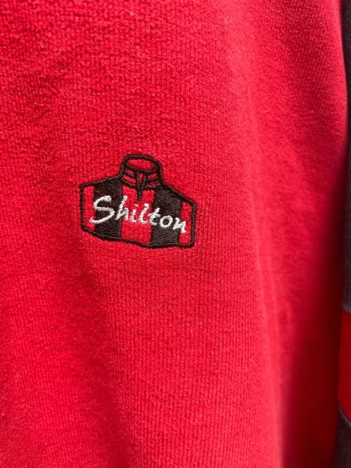 Rugby Polo Shilton Red Long Sleeves Mens Large - photo numéro 3