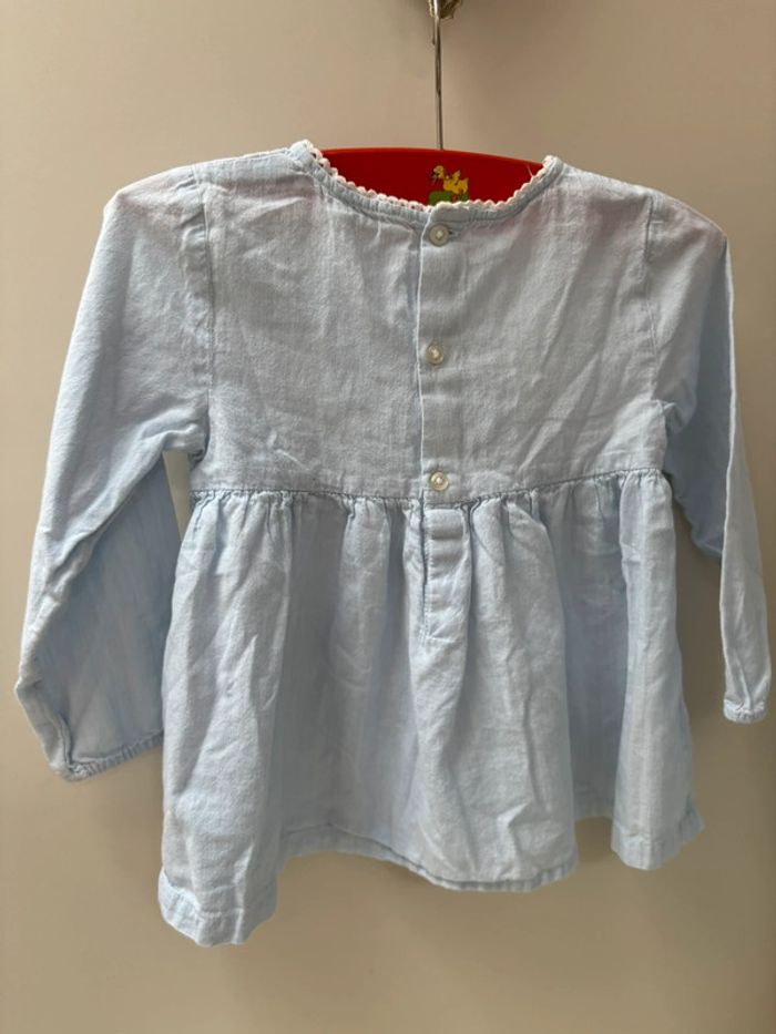 Blouse bleue Boutchou taille 36 mois - photo numéro 3