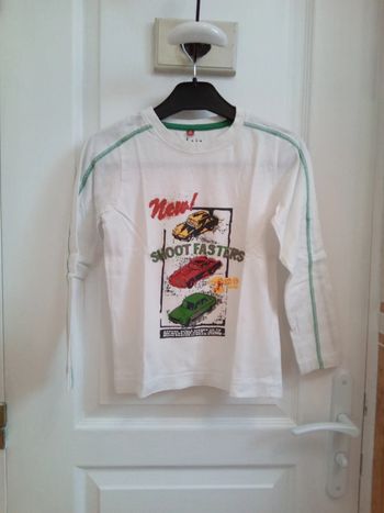 Tee-shirt manches longues "shoot fasters" T.6 ans - Tissaia