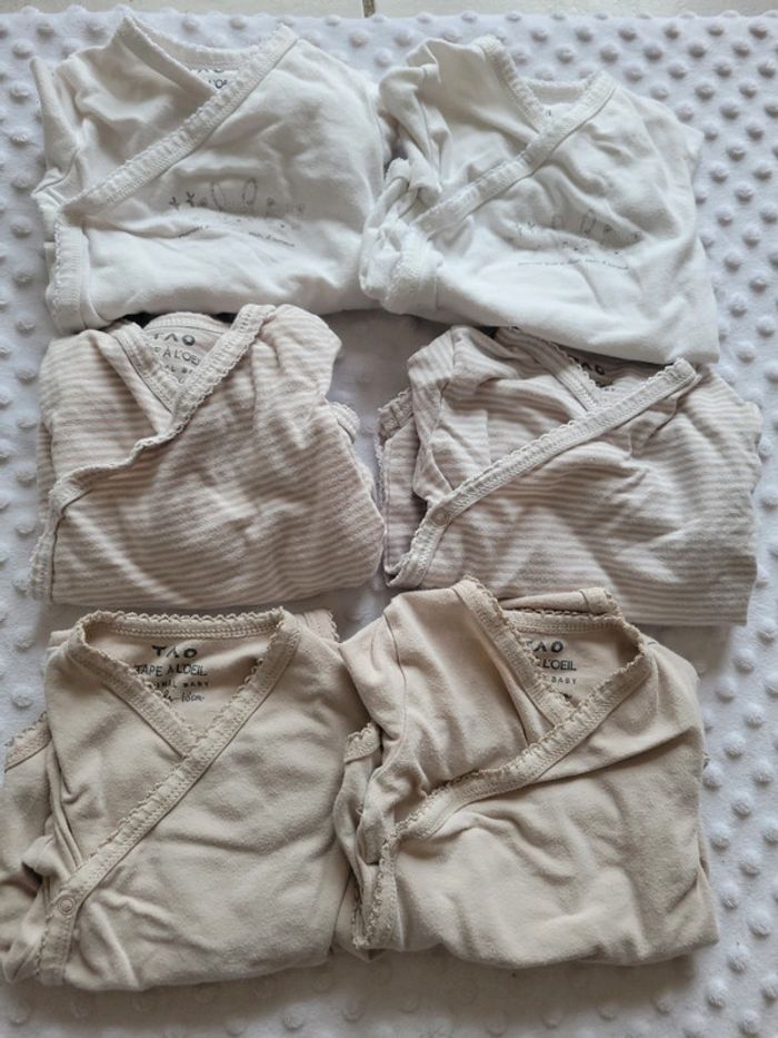 Lot de 6 bodies mixtes bébé manches longues – Tape à l’œil