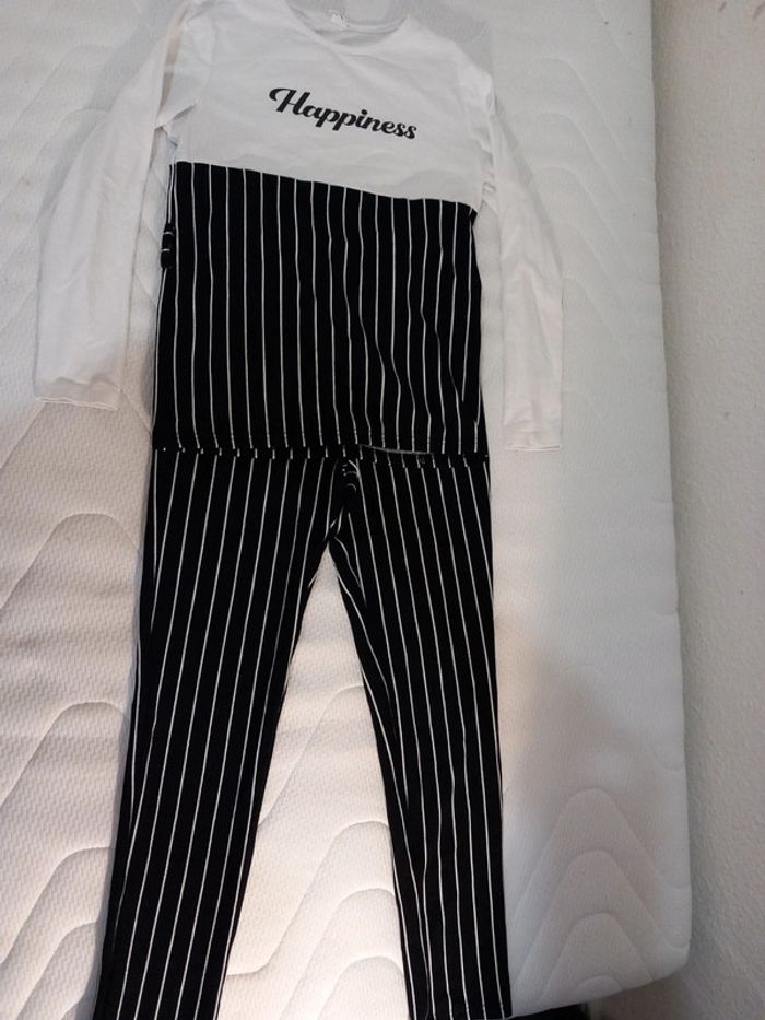 ensemble fluide fille 10 ans pantalon tee-shirt manches longues