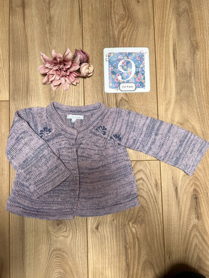 Joli gilet en laine Kitchoun 9 mois TBE