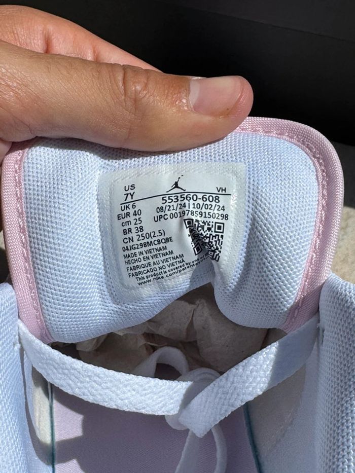 Basket basses Air Jordan 1 Unisex - pink foam/white/fire red - photo numéro 5