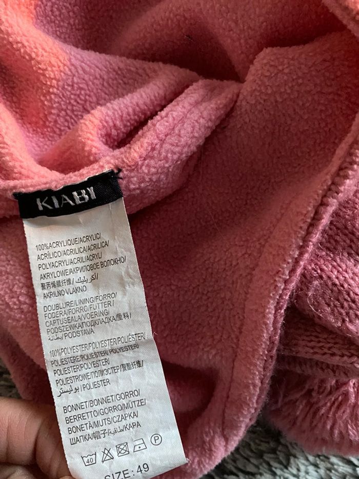 Bonnet rose Kiabi - taille 49 - photo numéro 3