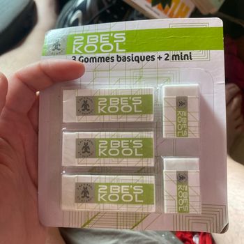 Gomme pour effacer