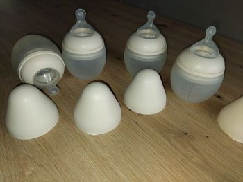 4 biberons 150ml beige elhée