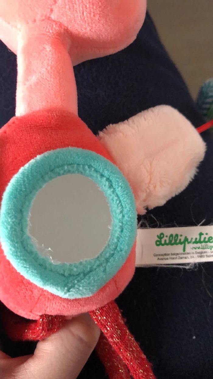 Hochet lilliputiens flamand rose Anaïs - photo numéro 4