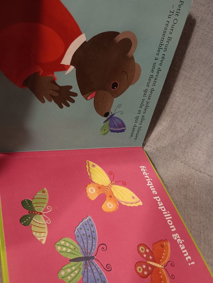 Livre a toucher petit ours brun et les animaux du zoo - photo numéro 8