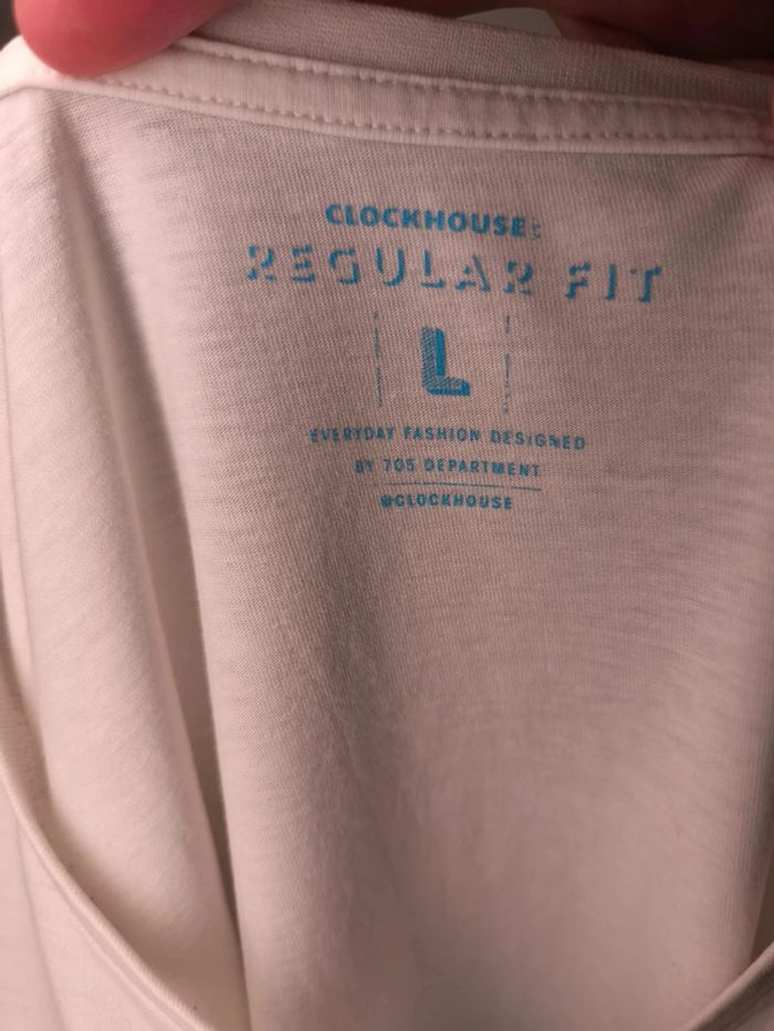T-shirt Clockhouse Femme Taille L Blanc - photo numéro 5