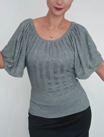 Pull fin manches papillon taille unique