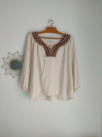 Blouse brodée 100% coton
