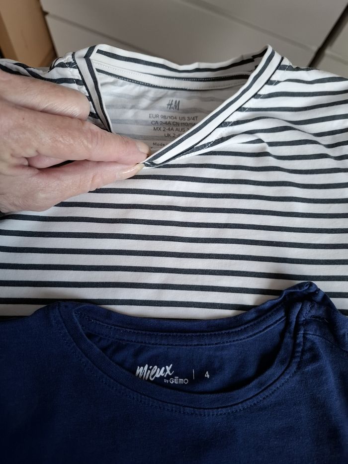 Joli lot fille 4/5 ans t-shirts jeans Dpam, Gémo, H&M, Ikks, LH très bon état - photo numéro 4