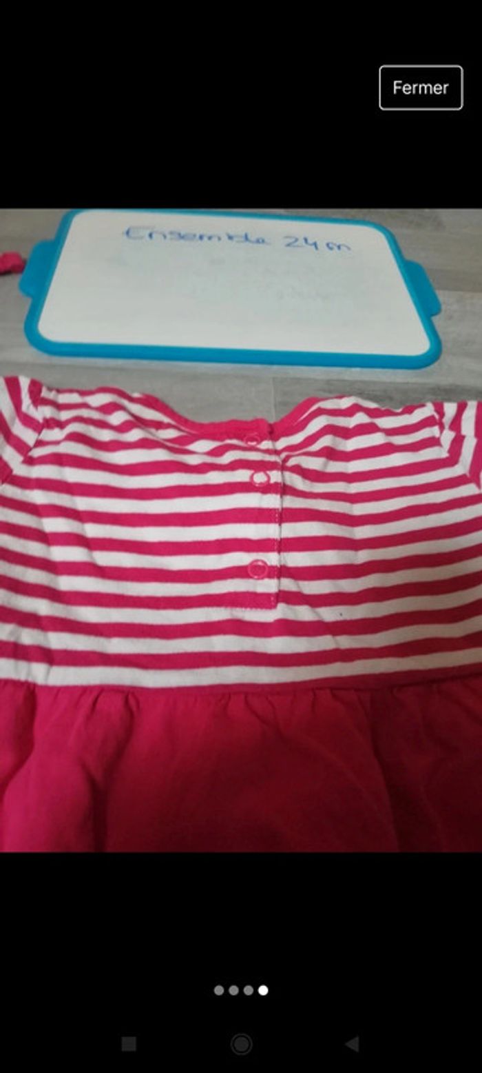 Ensemble 24 mois robe + legging + bandeau - photo numéro 4