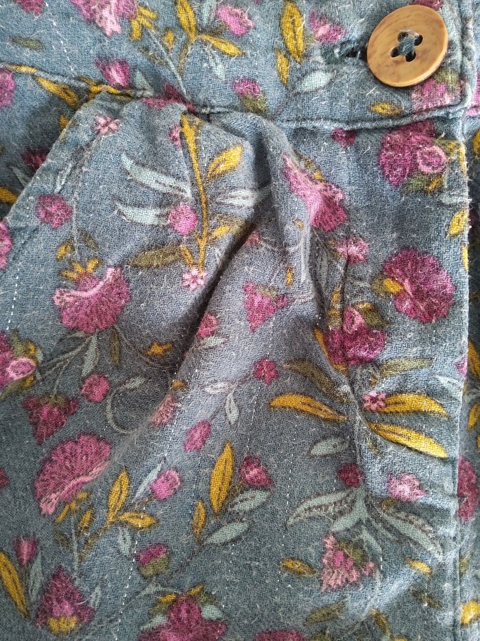 Pantalon léger vert fleuri - photo numéro 4