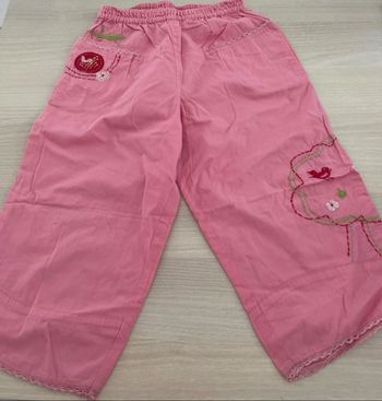 Pantalon fille en toile 24 à 36 mois