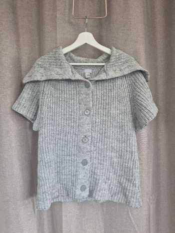 Gilet Gris a Grosse Mailles Taille M H&M