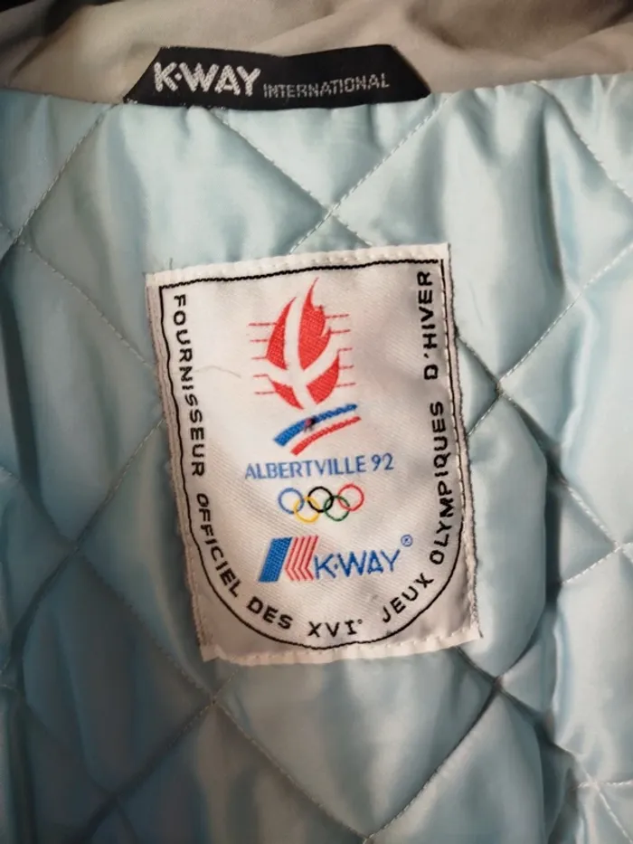 Veste de ski Kway - manteau de ski Vintage 1992 JO d'Albertville A839 - photo numéro 3