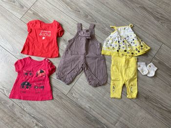Gros lot vêtement du 1 au 24 mois 45 vêtements fille