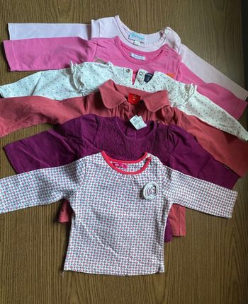 Lot de 6 t shirts manches longues