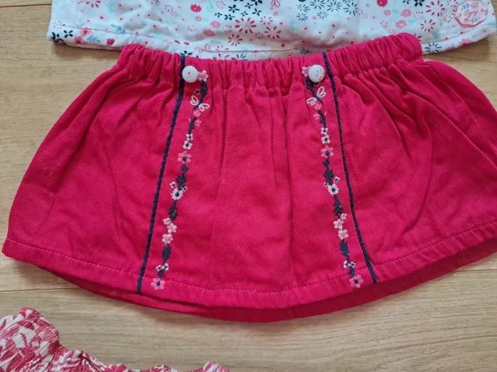 Ensemble DPAM Jupe et Blouse 9 mois - photo numéro 2
