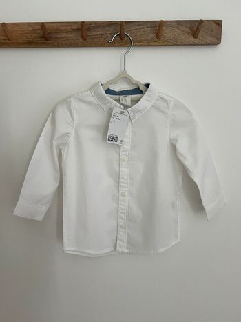 Chemise blanche H&M 9-12 mois 80 cm