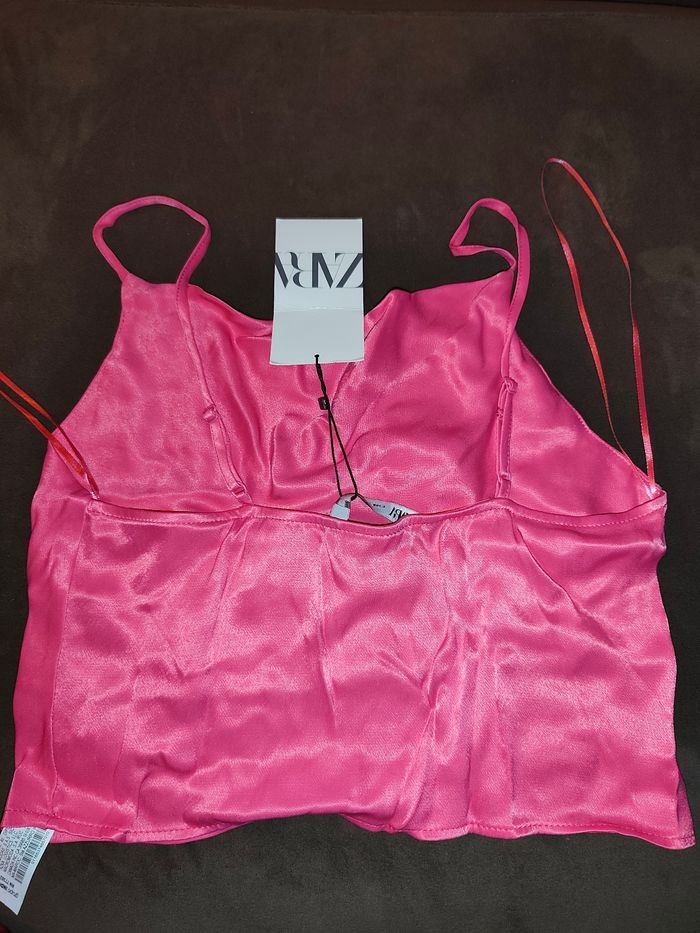Zara - top rose fushia - photo numéro 2