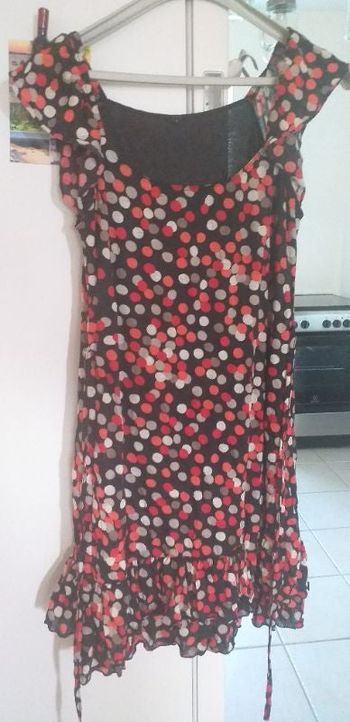 Robe à motifs avec petite ceinture taille 2