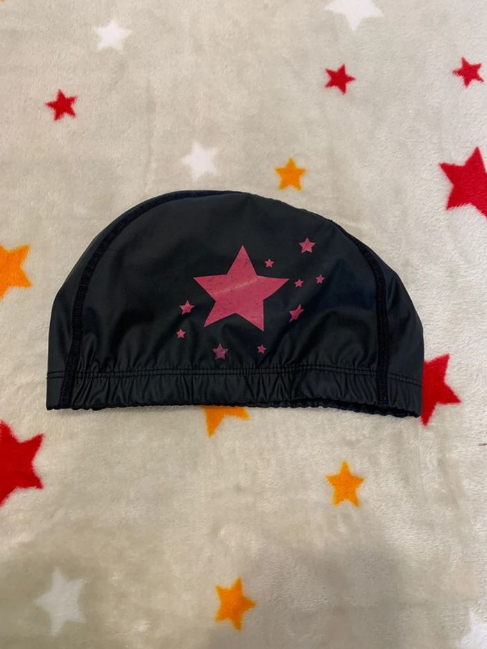 Bonnet de Bain Athlitech Noir et Rose 4 Ans