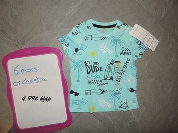 tee shirt orchestra taille 6 mois neuf