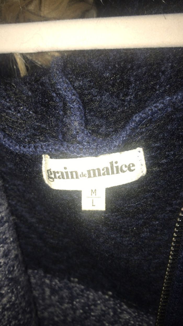 Poncho hiver avec capuche fourrure Grain de Malice - photo numéro 5