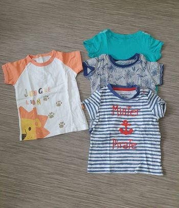 Lot de 4 t shirts garçon 80cm - 12M