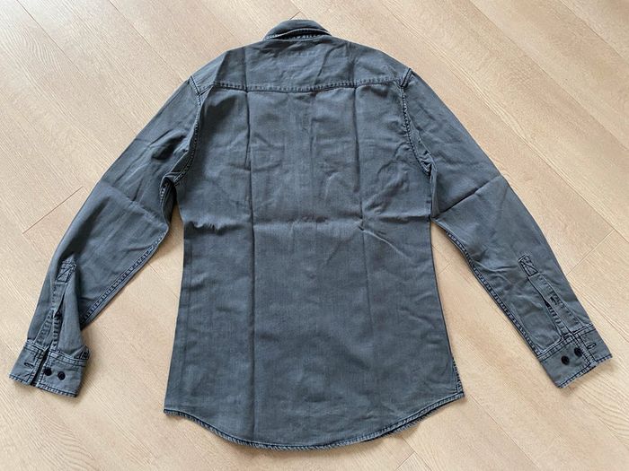 Chemise en jeans gris délavé homme Jules - photo numéro 6